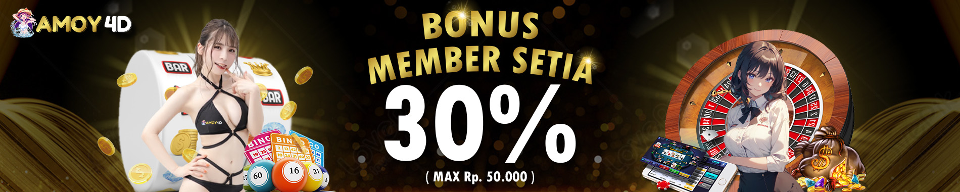 bonus old member 30% amoy4d